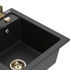 MEXEN/S MEXEN/S - Vito granitový drez 1-miska vrátane batérie Duo, čierna/strieborná metalík 6503-73-671701-57-G