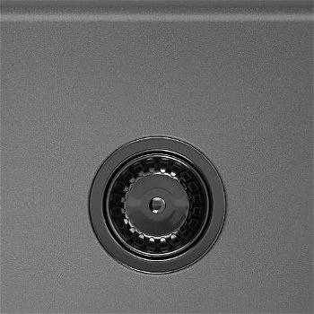 MEXEN/S MEXEN/S - Vito Vito granitový drez 1-miska 520x490 mm, sivá,+ čierny sifón 6503521000-71-B