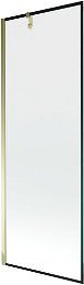 MEXEN/S - Next vaňová zástena FIX 70 x 150 cm, čierna dekor, zlatá 895-070-000-00-70-50