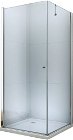 MEXEN/S - PRETORIA sprchovací kút 70x100, transparent, chróm 852-070-100-01-00