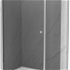 MEXEN/S - Pretória sprchovací kút 70x120, grafit, chróm + sprchová vanička vrátane sifónu 852-070-120-01-40-4010