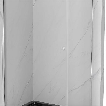MEXEN/S - Pretória sprchovací kút 80x120, transparent, chróm + sprchová vanička vrátane sifónu 852-080-120-01-00-4070