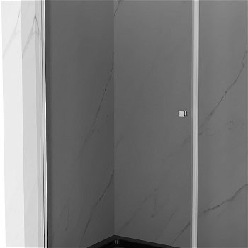 MEXEN/S - Pretória sprchovací kút 90x100, grafit, chróm + sprchová vanička vrátane sifónu 852-090-100-01-40-4070