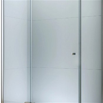 MEXEN/S - ROMA sprchovací kút 100x100, transparent, chróm 854-100-100-01-00
