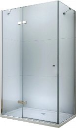 MEXEN/S - ROMA sprchovací kút 120x100, transparent, chróm 854-120-100-01-00