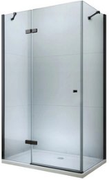 MEXEN/S - ROMA sprchovací kút 80x110, transparent, čierna 854-080-110-70-00