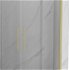 MEXEN/S - Velar Duo posuvné sprchové dvere 140, transparent, zlato kartáčovaná 871-140-000-02-55