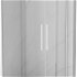 MEXEN/S - Velar Duo štvorcový sprchovací kút 90 x 80, transparent, biela 871-090-080-02-20