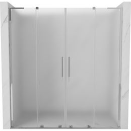 MEXEN/S - Velar L Duo posuvné sprchové dvere 200 cm, dekor, chróm 871-200-003-32-01