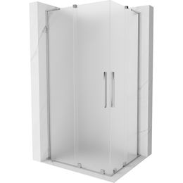MEXEN/S - Velar L Duo sprchovací kút, posuvné dvere 100 x 90 cm, dekor, chróm 871-100-090-02-33-01
