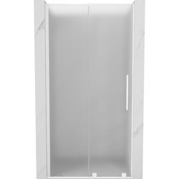 MEXEN/S - Velar L posuvné sprchové dvere 100 cm, dekor, biela 871-100-003-31-20