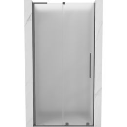 MEXEN/S - Velar L posuvné sprchové dvere 100 cm, dekor, grafit metal 871-100-003-31-95