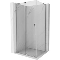 MEXEN/S - Velar L sprchovací kút, posuvné dvere 110 x 90 cm, transparent, chróm 871-110-090-03-01