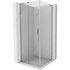 MEXEN/S - Velar L sprchovací kút, posuvné dvere 90 x 90 cm, transparent, chróm 871-090-090-03-01