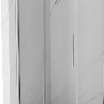 MEXEN/S - Velar Obdĺžnikový sprchovací kút 90 x 110, transparent, chróm 871-090-110-01-01