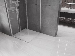 MEXEN/S - Velar Obdĺžnikový sprchovací kút 90 x 90, transparent, chróm 871-090-090-01-01
