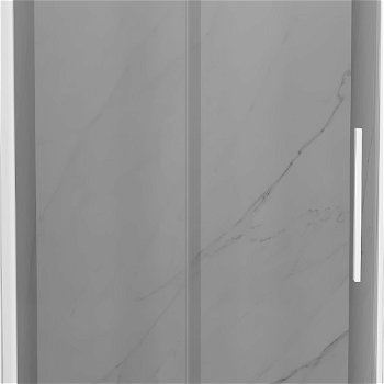 MEXEN/S - Velár posuvné sprchové dvere 90, transparent, biela 871-090-000-01-20