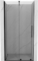 MEXEN/S - Velár posuvné sprchové dvere 90, transparent, čierna 871-090-000-01-70