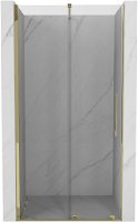 MEXEN/S - Velár posuvné sprchové dvere 90, transparent, zlatá 871-090-000-01-50