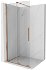 MEXEN/S - Velár posuvné sprchové dvere Walk-in 70 cm, transparent, kartáčovaná meď 871-070-000-03-65