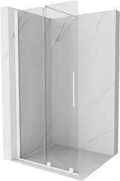 MEXEN/S - Velár posuvné sprchové dvere Walk-in 70, transparent, biela 871-070-000-03-20