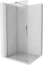 MEXEN/S - Velár posuvné sprchové dvere Walk-in 85, transparent, chróm 871-085-000-03-01