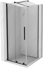 MEXEN/S - Velár sprchovací kút 100 x 100, transparent, čierna 871-100-100-01-70