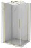 MEXEN/S - Velár sprchovací kút 120 x 80, transparent, zlatá kartáčovaná 871-120-080-01-55
