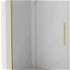 MEXEN/S - Velár sprchovací kút 130 x 75, transparent, zlatá kartáčovaná 871-130-075-01-55