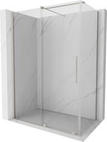 MEXEN/S - Velár sprchovací kút, posuvné dvere 160 x 90 cm, transparent, nikel kefovaná 871-160-090-01-97