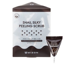 Mizon Jemný pleťový peeling s mucínom (Snail Silky Peeling Scrub) 24 x 7 g