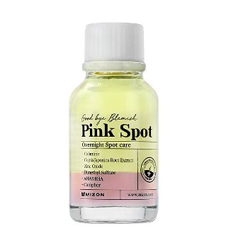 Mizon Nočné sérum s púdrom proti akné Pink Spot Good Bye Blemish (Overnight Spot Care ) 19 ml