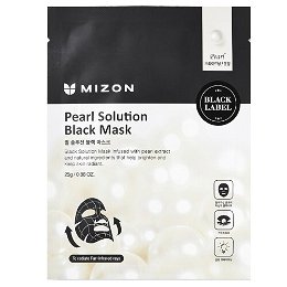 Mizon Rozjasňujúce maska s výťažkami z perál (Pearl Solution Black Mask) 25 g