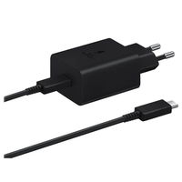 Samsung Super Fast Charging 45W USB-C Cestovná nabíjačka Black + USB-C Dátový Kábel EP-T4510XBEGEU