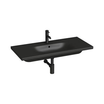 Nábytkové umývadlo Jika MIo-N 100x45 cm černá mat otvor pre batériu uprostred H8147137161041