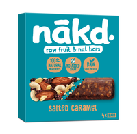 NAKD Slaný karamel - Ovocné a orechové tyčinky RAW Slaný karamel 35g x 4