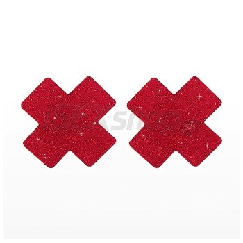 Nálepky na bradavky X červené