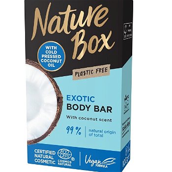 Nature Box Tuhé sprchové mydlo Coconut Oil (Shower Bar) 100 g