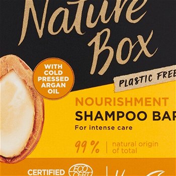 Nature Box Tuhý šampón na vlasy Argan Oil ( Nourish ment Shampoo Bar) 85 g