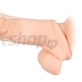 Nature Skin násada - Penis Sleeve with Extension 21 cm + 5 cm