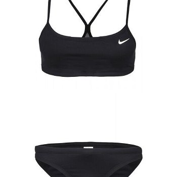 Nike ESSENTIALS SPORTS BIKINI Dámske dvojdielne plavky, čierna, veľkosť