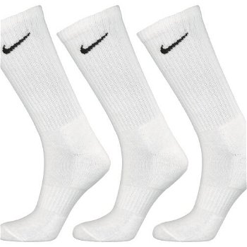 Nike EVERYDAY CUSH CREW 3PR U Ponožky, biela, veľkosť