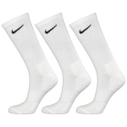 Nike EVERYDAY CUSH CREW 3PR U Ponožky, biela, veľkosť