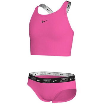 Nike NIKE LOGO TAPE Dievčenské plavky, ružová, veľkosť