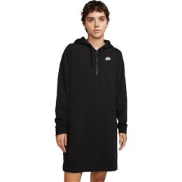 Nike NSW CLUB FLC DRESS Dámske šaty, čierna, veľkosť