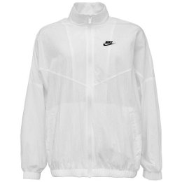 Nike NSW ESSNTL WR WVN JKT Dámska bežecká bunda, biela, veľkosť