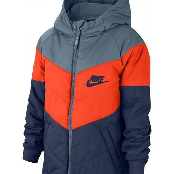Nike NSW SYNTHETIC FILL JACKET U Detská zateplená bunda, tmavo modrá, veľkosť