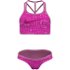 Nike RETRO FLOW Dievčenské dvojdielne plavky, ružová, veľkosť