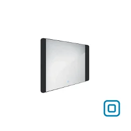 Nimco zrkadlo LED senzor 800 x 600 Model 42000 čierna mat ZPC 42003V-90 ZPC 42003V-90