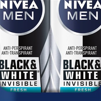 Nivea Antiperspirant v spreji Men Black & White Fresh 2 x 150 ml